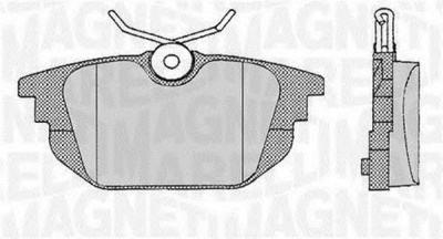 MAGNETI MARELLI 363916060106 -  Комплект тормозных колодок, дисковый тормоз